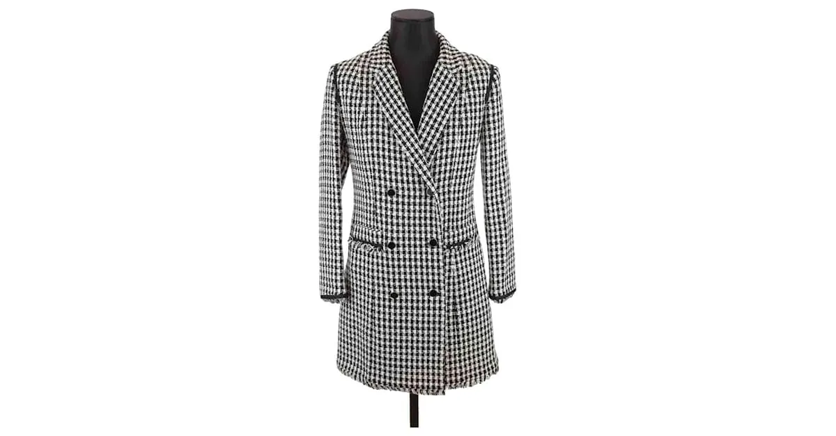 Claudie Pierlot Chaqueta de algodón Blanco 