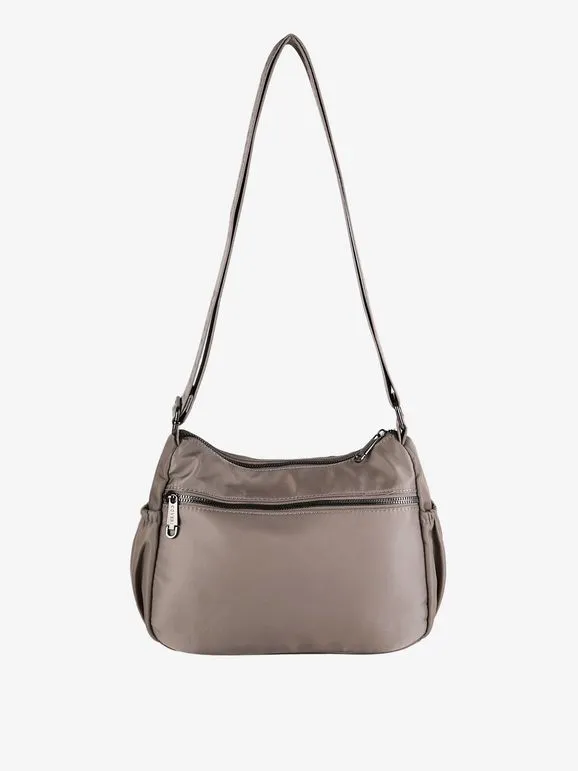 Coveri Collection Bolso bandolera de nailon con múltiples bolsillos