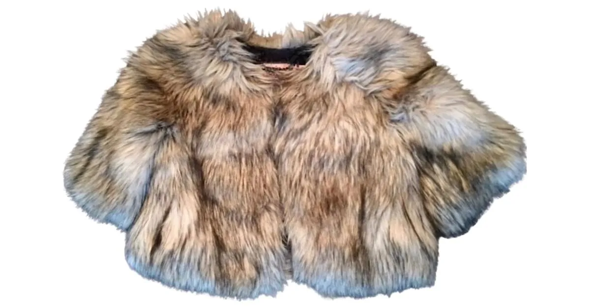 Juicy Couture Bolero de piel sintética Beige 