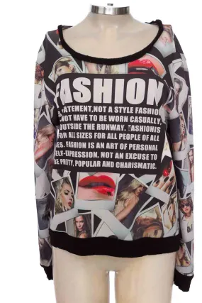 Sweater color Estampado - Fillette