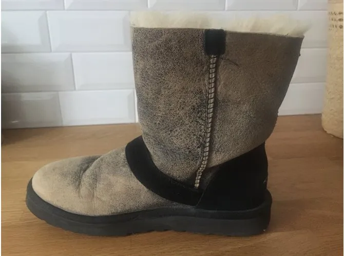 Ugg Botines Negro Gris 