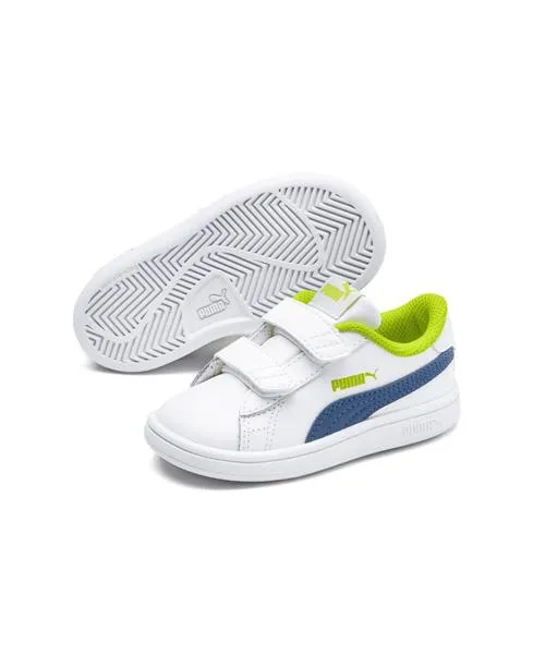 zapatilla puma smash v2 l v blanco niño
